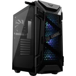 Asus TUF GT301 Midi-Tower PC-Gehäuse, Gaming-Gehäuse Schwarz 3 vorinstallierte Lüfter, Seitenfenster, Staubfilter