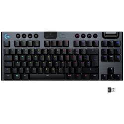 Logitech G915 TKL Tenkeyless LIGHTSPEED Kabellos, Bluetooth® Gaming-Tastatur Deutsch, QWERTZ Schwarz Beleuchtet,