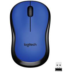 Logitech M220 Silent Maus Funk Optisch Blau 3 Tasten 1000 dpi