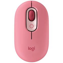 Logitech POP Maus Bluetooth® Optisch Himbeerrot, Korallenrot 4 Tasten 4000 dpi Easy Switch 3 Geräte, Geräuscharme