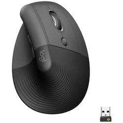 Logitech Lift Vertical Ergonomic Mouse Ergonomische Maus Bluetooth®, Funk Optisch Graphite 6 Tasten 4000 dpi