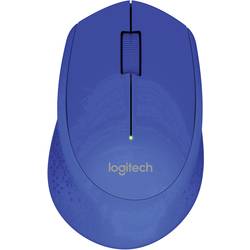 Logitech M280 Ergonomische Maus Funk Optisch Blau 3 Tasten 1000 dpi Ergonomisch