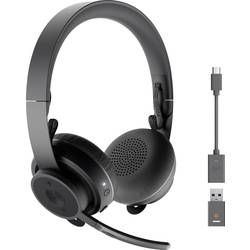 Logitech Zone 900 Computer On Ear Headset Bluetooth® Graphit Mikrofon-Rauschunterdrückung Lautstärkeregelung,