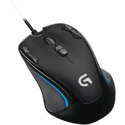 Logitech Gaming G300s Gaming-Maus USB Optisch Schwarz 9 Tasten 2500 dpi Integrierter Profilspeicher