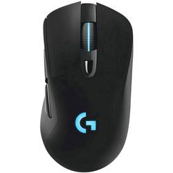 Logitech Gaming G703 Lightspeed Gaming-Maus Funk Optisch Schwarz 6 Tasten 16000 dpi Beleuchtet, Wiederaufladbar,