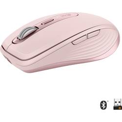 Logitech MX Anywhere 3 Maus Bluetooth®, Funk Laser Rosa 6 Tasten 1000 dpi Wiederaufladbar