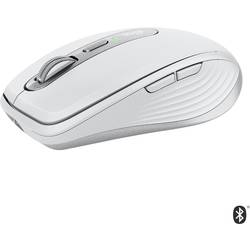 Logitech MX Anywhere 3 Mac Maus Bluetooth® Laser Hellgrau 6 Tasten 1000 dpi Wiederaufladbar