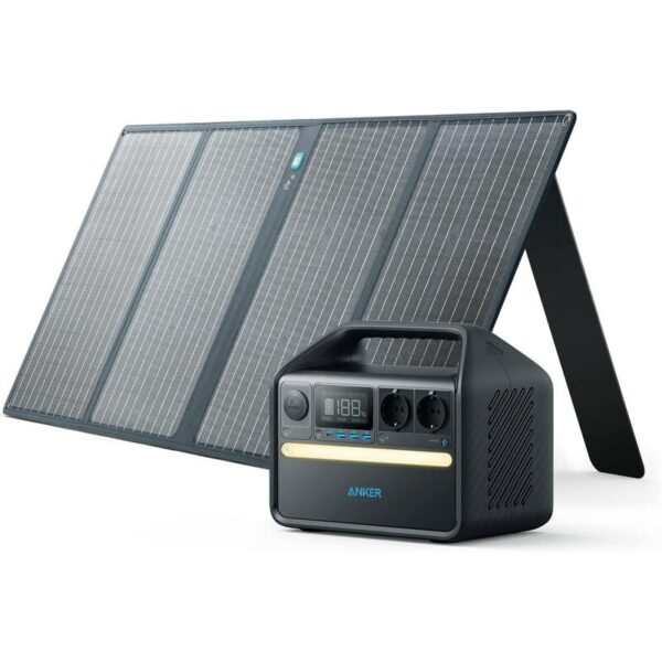 Anker 535 Portable Power Station 512Wh ist eine elektrische Stromstation mit einer Gesamtleistung von 716W. Das Solarmodul Anker 625 hat eine Leistung von 100W und ist mit den Anker-Energiestationen 521