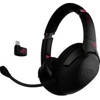 Asus ROG STRIX GO 2.4 Electro Punk Gaming Over Ear Headset Bluetooth®, kabelgebunden Stereo Schwarz, Rosa