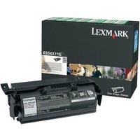 Lexmark Tonerpatrone X654X11E Toner schwarz