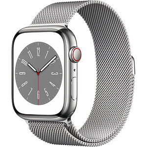 Die Apple Watch Series 8 45 mm (GPS + Cellular)  silber – smarte Funktionen immer zur HandDie Apple Watch Series 8 45 mm (GPS + Cellular)  silber: Was in den 1980er Jahren noch Science-Fiction war