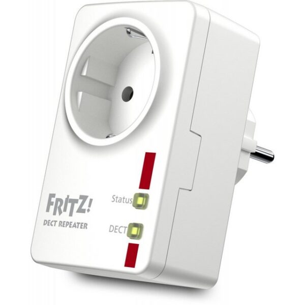 Sichere HD-Telefonie über lange DistanzenDer FRITZ!DECT Repeater 100 vergrößert die Reichweite jeder DECT-Basisstation mit Repeater-Funktion (GAP). In Kombination mit einer FRITZ!Box-DECT-Basis und einem modernen DECT-Handgerät