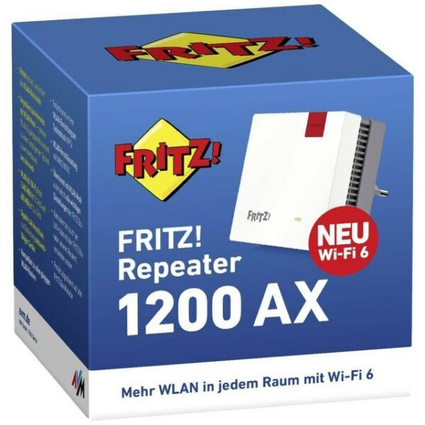 Highlights AVM FRITZ!Repeater 1200 AX WLAN Repeater 3000 MBit/s 2.4 GHz