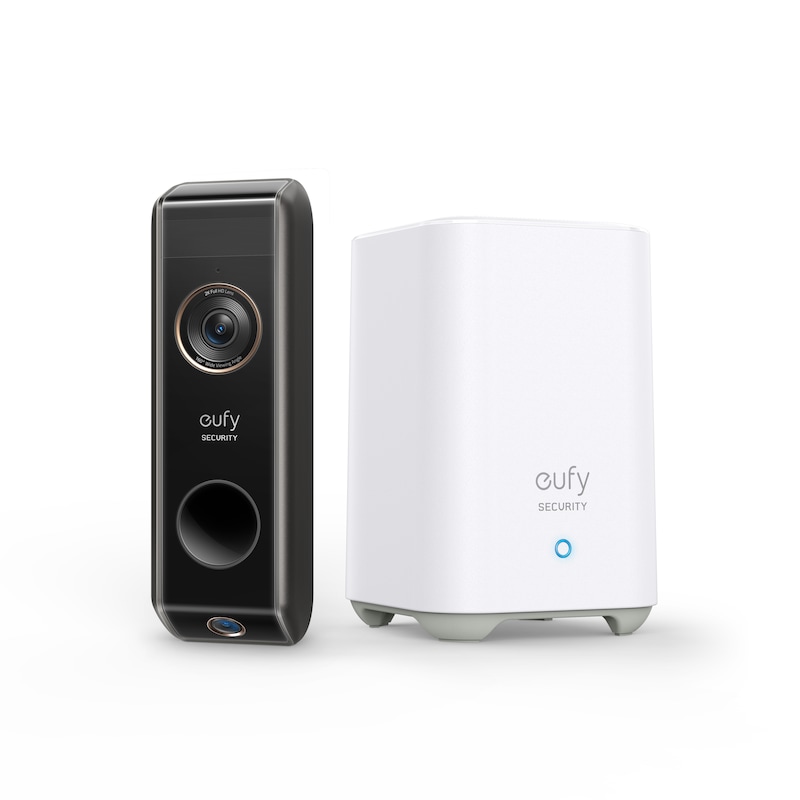 eufy Video Türklingel Doorbell DualCam 2K Pro batteriebetrieben inkl. HomeBase 2