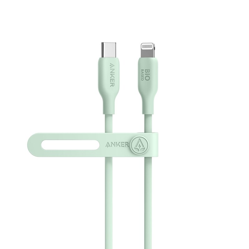 Anker 541 Eco-friendly Bio-TPU-Kabel USB-C zu Lightning 1,8m grün