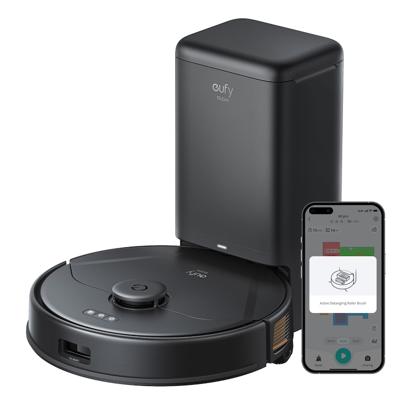 eufy Clean X8 Pro Saugroboter mit Selbstentleerungsstation