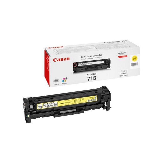 Canon Tonerpatrone 718 Contract Toner gelb