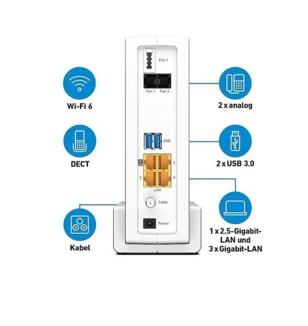 sowohl kabelgebunden als auch drahtlos. Wi-Fi 6 – Das ultimative WLAN-Erlebnis Wi-Fi 6 (WLAN AX) ist der modernste WLAN-Standard