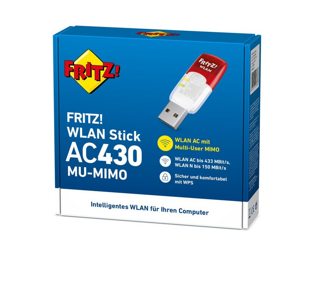 AVM WLAN-Stick AVM FRITZ!WLAN Stick AC 430 MU-MIMO 433 Mbit/s