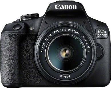 Canon EOS 2000D BK 18-55 IS + SB130 +16GB EU26. Kamera-Typ: SLR-Kamera-Set, Kamerabildpunkte: 24,1 MP, Sensor-Typ: CMOS, Maximale Bildauflösung: 6000 x 4000 Pixel. ISO-Empfindlichkeit (max.): 6400. Brennweitenbereich: 18 – 55 mm. Schnellste Kamera Verschlusszeit: 1/4000 s. WLAN. HD-Typ: Full HD, Maximale Video-Auflösung: 1920 x 1080 Pixel. Bildschirmdiagonale: 7,62 cm (3 ). Kamera Sucher: Elektronisch. PictBridge. Produktfarbe: Schwarz (2728C013)