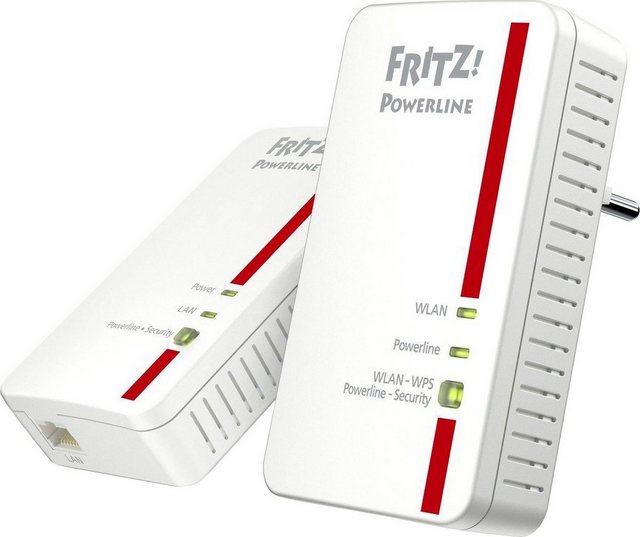 AVM FRITZ!Powerline 1240E WLAN Set Netzwerk-Adapter F-Stecker