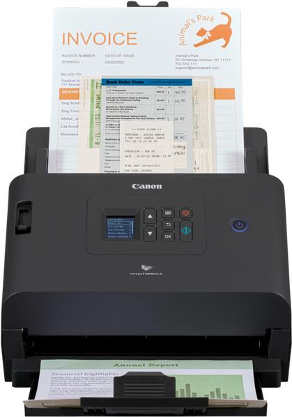 Canon imageFORMULA DR-S250N. Maximale Scan-Abmessung: 216 x 356 mm, Optische Scan-Auflösung: 600 x 600 DPI. Scanner-Typ: Scanner mit Vorlageneinzug, Produktfarbe: Schwarz. Sensor-Typ: CIS, Lichtquelle: RGB-LED. Maximale Papiergröße der ISO A-Serie: A4, Unterstützte Scan-Medientypen: Visitenkarte, Plastik-Karte, Media Dicke (min): 0,04 mm. USB-Version: 3.2 Gen 1 (3.1 Gen 1) (6383C003)