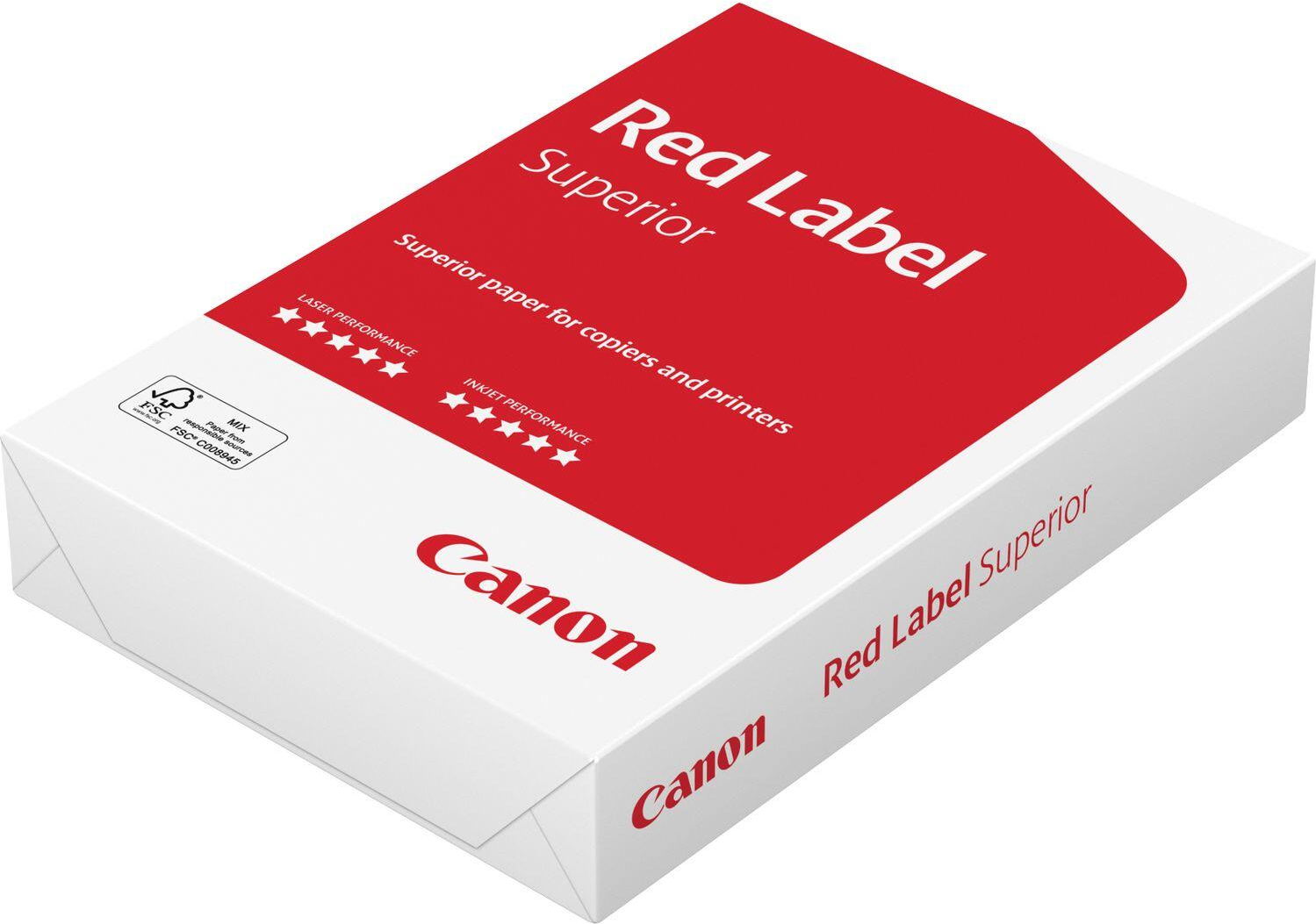 Canon Red Label Superior A3-Geschäftspapier 80 g/m² - 500 Blatt Kopierpapier FSC (112µm Dicke