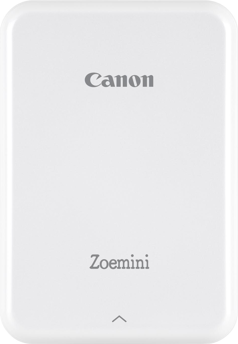 Canon Zoemini – Drucker – Farbe – Thermosublimation – 50.8 x 76.2 mm – 314 x 400 dpi – bis zu 0.83 Min./Seite (einfarbig)/ bis zu 0.83 Min./Seite (Farbe) – Kapazität: 10 Blätter – Bluetooth 4.0 – weiß (3204C006)