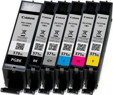 Kurzinfo: Canon CLI-571BK XL - Hohe Ergiebigkeit - Schwarz - Original - Blister mit Diebstahlsicherung - Tintenbehälter - für PIXMA MG5750