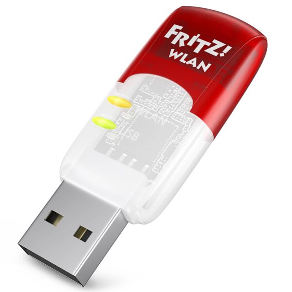 AVM FRITZ!WLAN Stick AC 430 MU-MIMO - WLAN Stick - Partnerprogramm:Nein - Grading:Neuware - Zustand:Neu - Kommunikation:WLAN - IEEE Standard:IEEE 802.11n - Frequenzband:2.4 GHz - IEEE Standard:IEEE 802.11g - IEEE Standard:IEEE 802.11b - Schnittstellen:1x USB 2 Typ-A - IEEE Standard:IEEE 802.11ac - Farbe:Rot - WLAN-Übertragungsrate:433 MBit/s - Frequenzband:5 GHz - IEEE Standard:IEEE 802.11a - Produkttyp:WLAN Stick