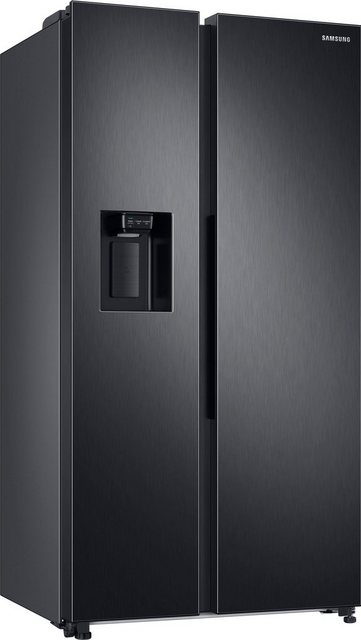 Der Side-by-Side Kühlschrank »RS6GA8521B1/EG« von SAMSUNG ist ein energiesparendes Gerät. Das Modell hat die Maße 91