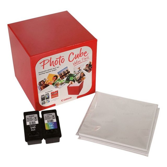 Canon PG-540 & CL-541 Tintenpatrone (Set, inkl. Fotopapier und Photo Cube)