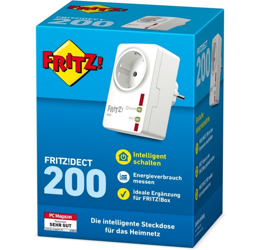 AVM Funksteckdose FRITZ!DECT 200 – Funksteckdose – weiß