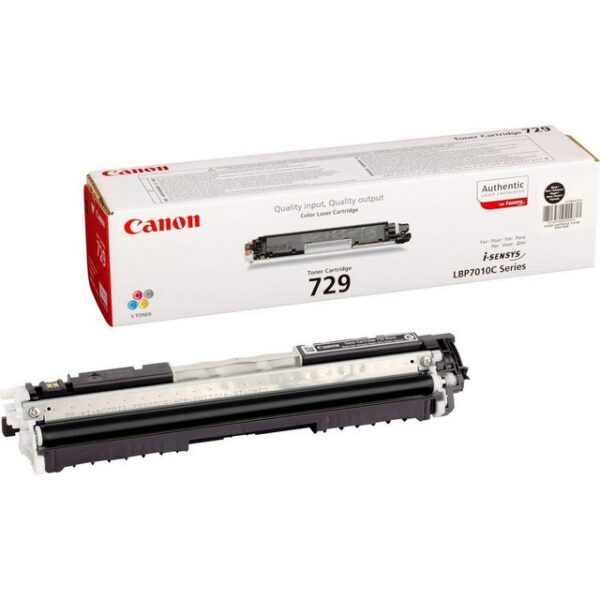 Allgemein   Hersteller   Canon   Herst. Art. Nr.  4370B002   EAN   4960999684352   Hauptmerkmale   Produktbeschreibung   Canon 729 BK - Tonatrone - Schwarz   Verbrauchsmaterialtyp   Tonatrone   Drucktechnologie   Laser   Druckfarbe   Schwarz   Kapazität   Bis zu 1200 Seiten   Entwickelt für   I-SENSYS LBP7010C