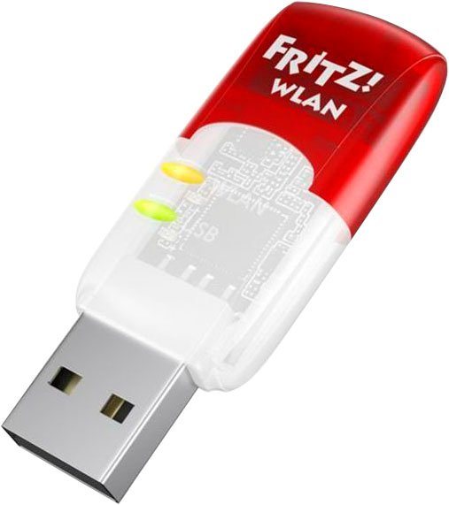 Mit dem FRITZ!WLAN Stick AC 430 MU-MIMO bietet AVM einen besonders leistungsfähigen WLAN-Adapter zur kabellosen Verbindung mit einer FRITZ!Box und anderen WLAN Access Points. Der WLAN AC-Standard nach neuester MU-MIMO-Technologie ermöglicht ultraschnelle Verbindungen mit bis zu 433 MBit/s und hoher Reichweite. Sämtliche Funkverbindungen sind sicher verschlüsselt.