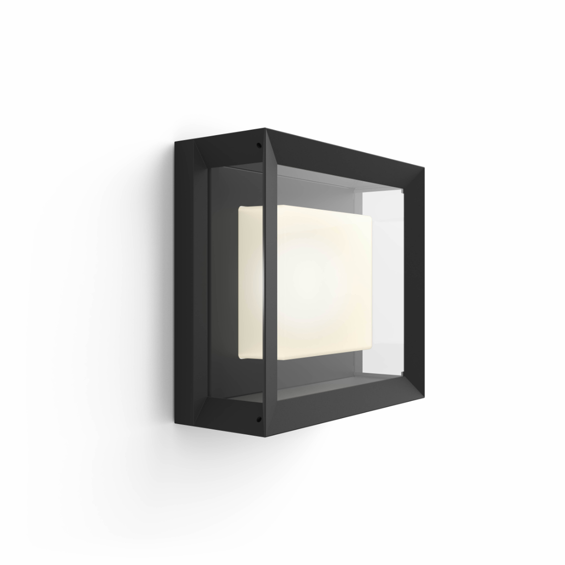 Philips Hue LED Wandleuchte Quadratisch Econic – Schwarz