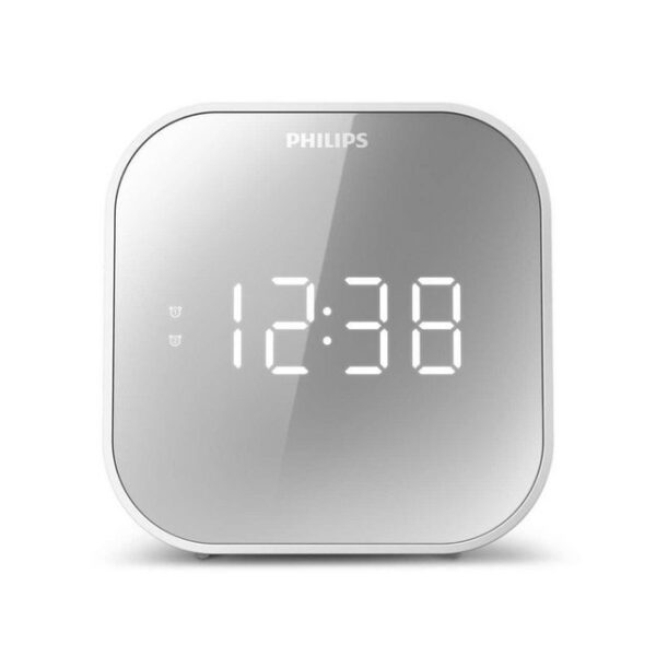 PhilipsRadioweckerTAR4406/12 Digitaler Wecker weißDigitaler UKW-TunerUSB Ladegerät für MobiltelefoneVerspiegeltes DisplaySleep-TimerBatteriesicherung bei Stromausfall 2 AAA (nicht im Lieferumfang enthalten)Ausgangsleistung (RMS) 700 mWAbmessung: 11