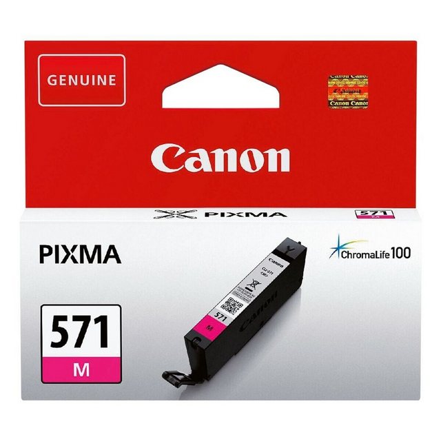 Canon CLI-571 M Tintenpatrone (Original Druckerpatrone, magenta)