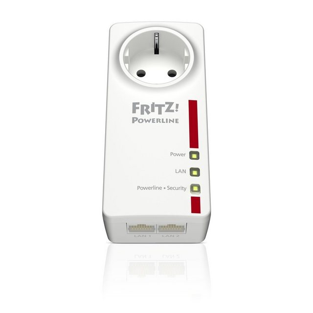 AVM FRITZ!Powerline 1220E 1200 Mbit/s Eingebauter Ethernet-Anschluss Weiß WLAN-Repeater