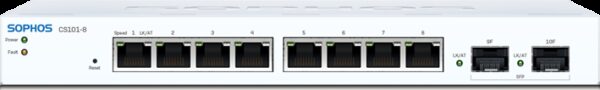 Kurzinfo: Sophos CS101-8 - Switch - managed - 8 x 10/100/1000 + 2 x Gigabit SFP - Desktop