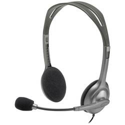 Online reden mit dem Logitech® Stereo Headset H111. Dank des vollen Stereoklangs ist es ideal für Internetgespräche