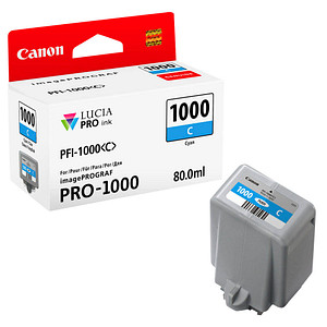 Die Canon PFI-1000 C  cyan Druckerpatrone - für Ergebnisse in Top-Qualität abgestimmt auf Ihr Gerät!Weiterlesen und eindrucksvolle Informationen zu der Canon PFI-1000 C  cyan Druckerpatrone erhalten!Zahlreiche AusdruckeDamit Ihrem Druckgerät so schnell nicht die Puste ausgeht