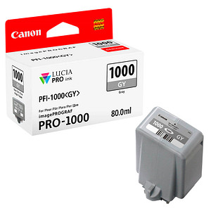 Die Canon PFI-1000 GY  grau Druckerpatrone - für verlässliche Ergebnisse in Profi-Qualität!Es gibt viele interessante Informationen zu der Canon PFI-1000 GY  grau Druckerpatrone