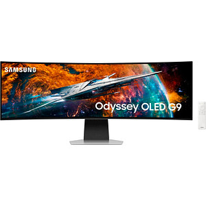 Für den modernen Arbeitsplatz: der SAMSUNG Odyssey OLED G9 S49CG954SU Curved Monitor 124