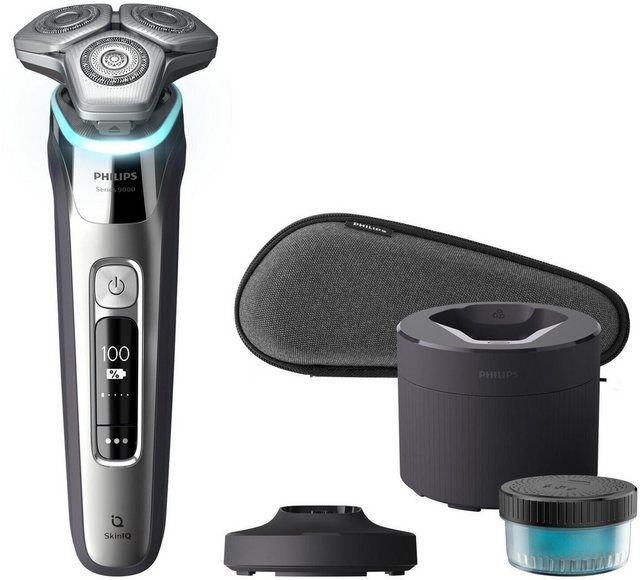 Zum Philips Shaver Series 9000 S9975/55 wird eine Reinigungsstation mitgeliefert