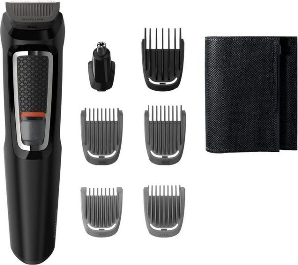 Philips Gesichtshaarrasierer Multigroom Series 3000 Modell MG3720/15 Aufbewahrungstasche für ein einfaches Verstauen