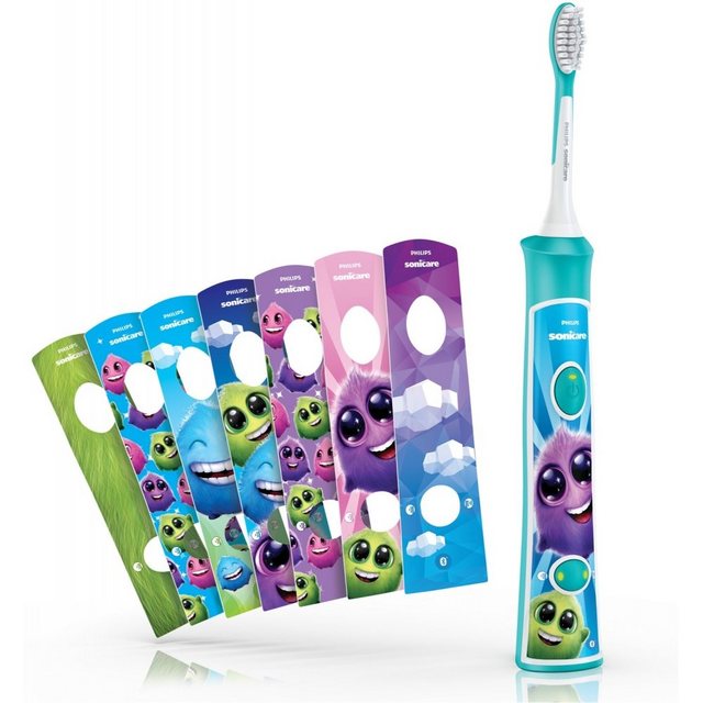 Philips HX6322/04 Sonicare for Kids SchallzahnbürsteDie Bluetooth-fähige Sonicare For Kids HX6311/07 von Philips optimiert die Zahnputzroutine von Kindern. Sie ist bis zu 75% effektiver als herkömmliche Zahnbürsten. Sie funktioniert mit einer lustigen App