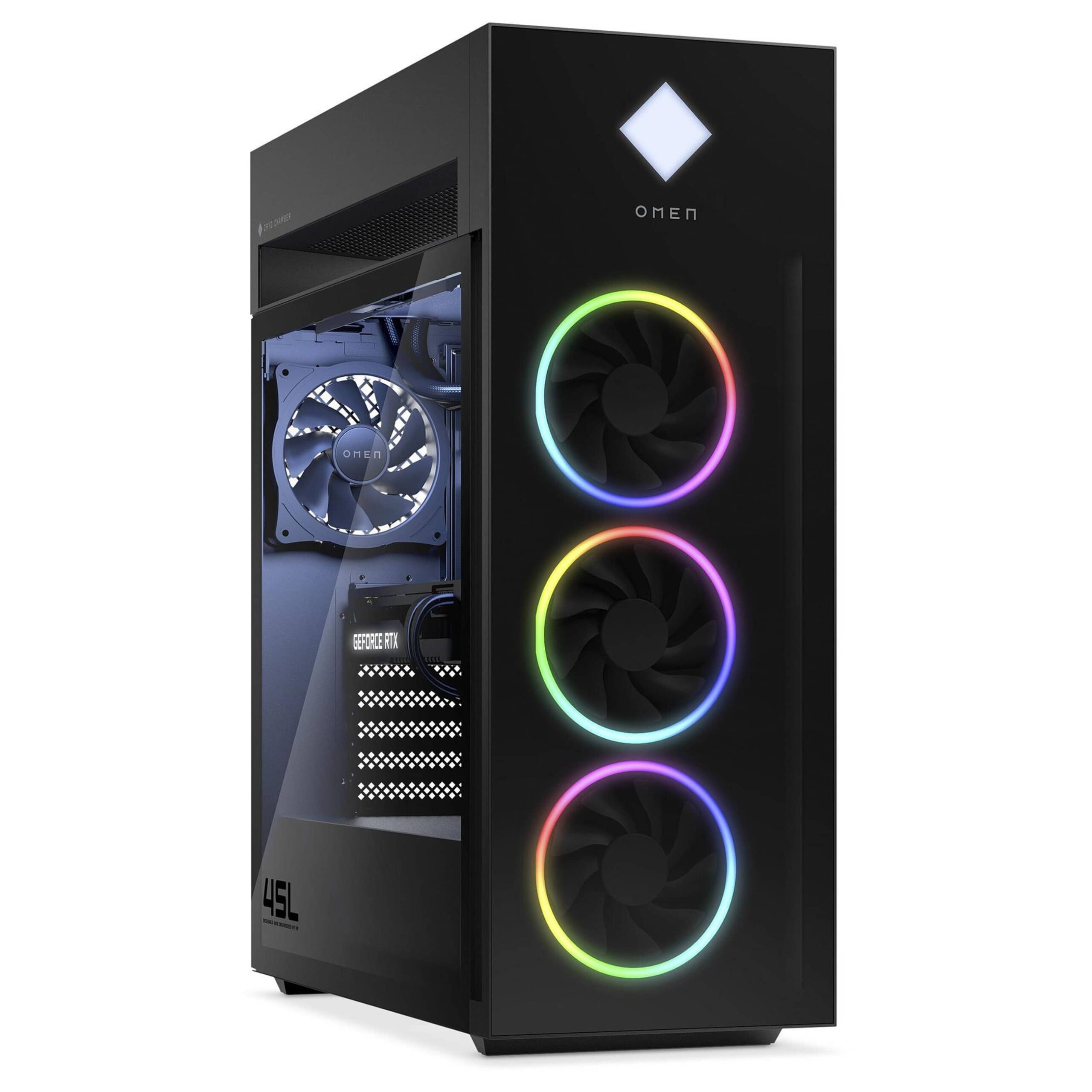 HP OMEN 45L Gaming Desktop GT22-1000ng - Zustand:Gebraucht - Schnittstellen:1x LAN RJ-45 - Schnittstellen:2x USB 3 Typ A - Partnerprogramm:Nein - Arbeitsspeichertyp:DDR5 - Prozessorkerne:8 - Betriebssystem:Windows 11 Home - Prozessortaktung:3