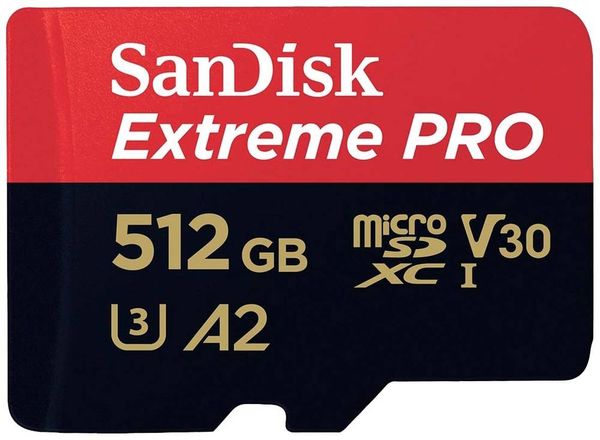 SanDisk Extreme PRO microSDXC-Karte 512GB Class 10 UHS-I stoßsicher, Wasserdicht