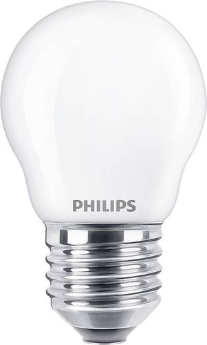 Philips Lighting 76391600 LED EEK F (A – G) E27 Tropfenform 4.3W = 40W Warmweiß (Ø x L) 4.5cm x 8c